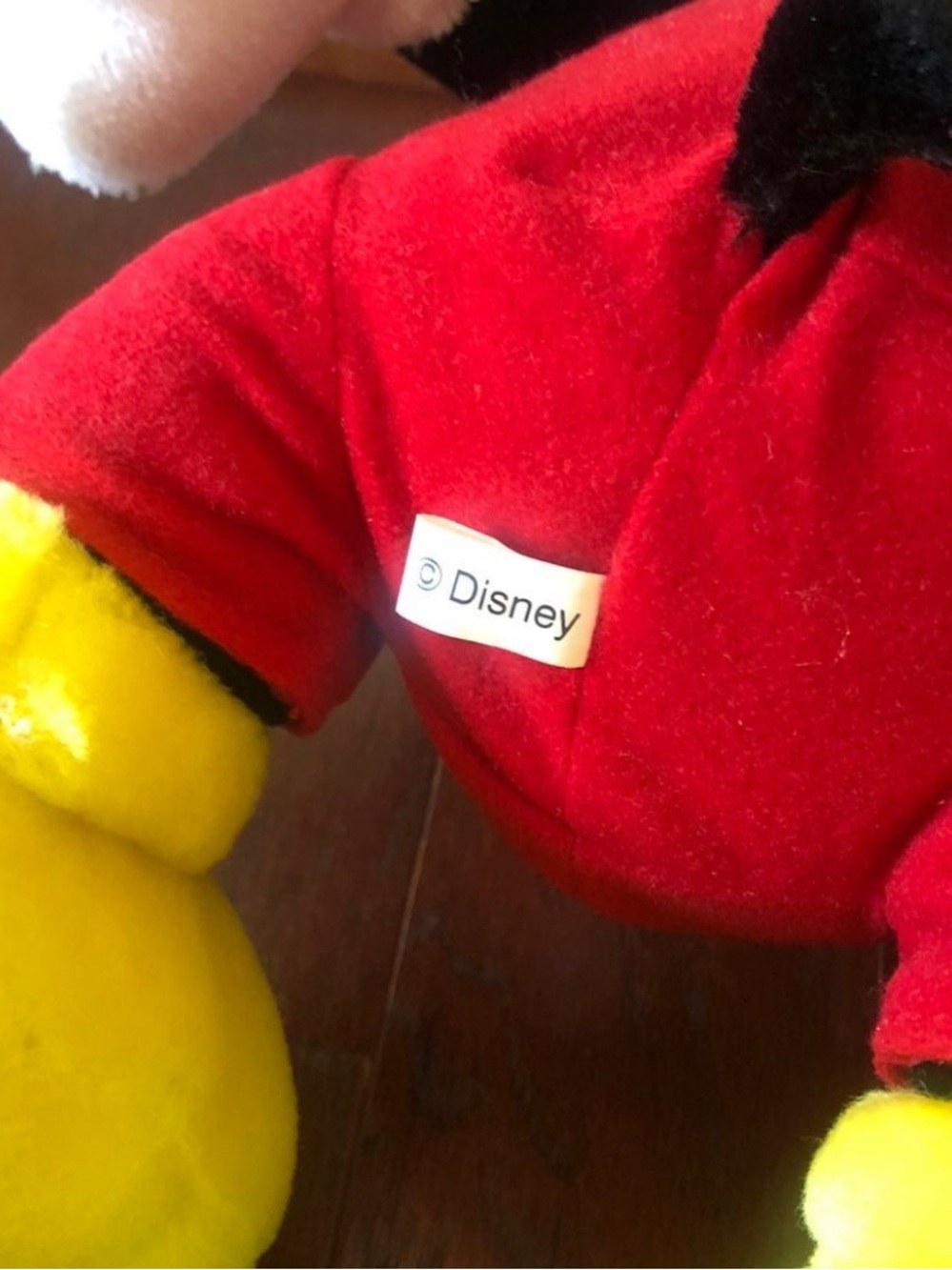Vintage Disney Mickey Mouse Plush Sun-Star Japan 15" Stuffed Animal Classic Red - Picture 6 of 9